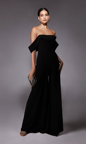 Formal Dress: 70068. Short, Off The Shoulder, Jumpsuit