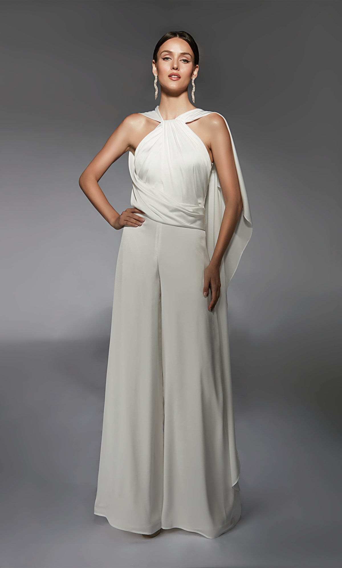 Formal Dress: 70069. Short, High Neck, Jumpsuit, Closed Back