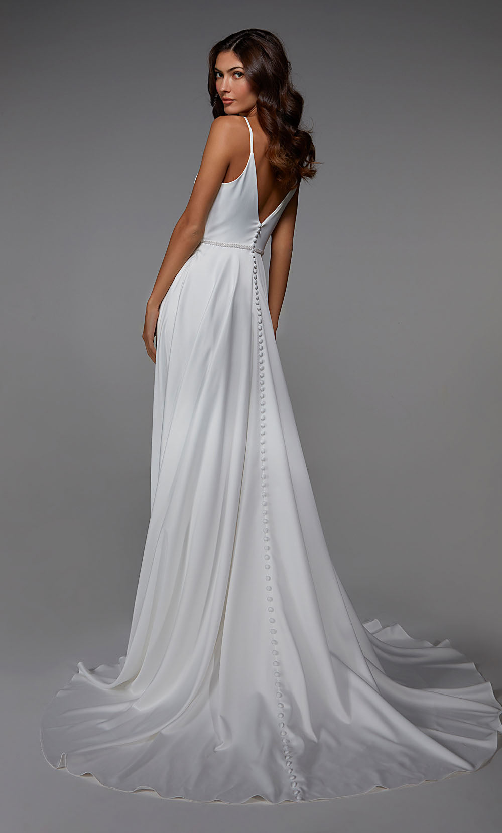 Alyce Paris 7024 Bridal Plouging Simple Flowy Dress