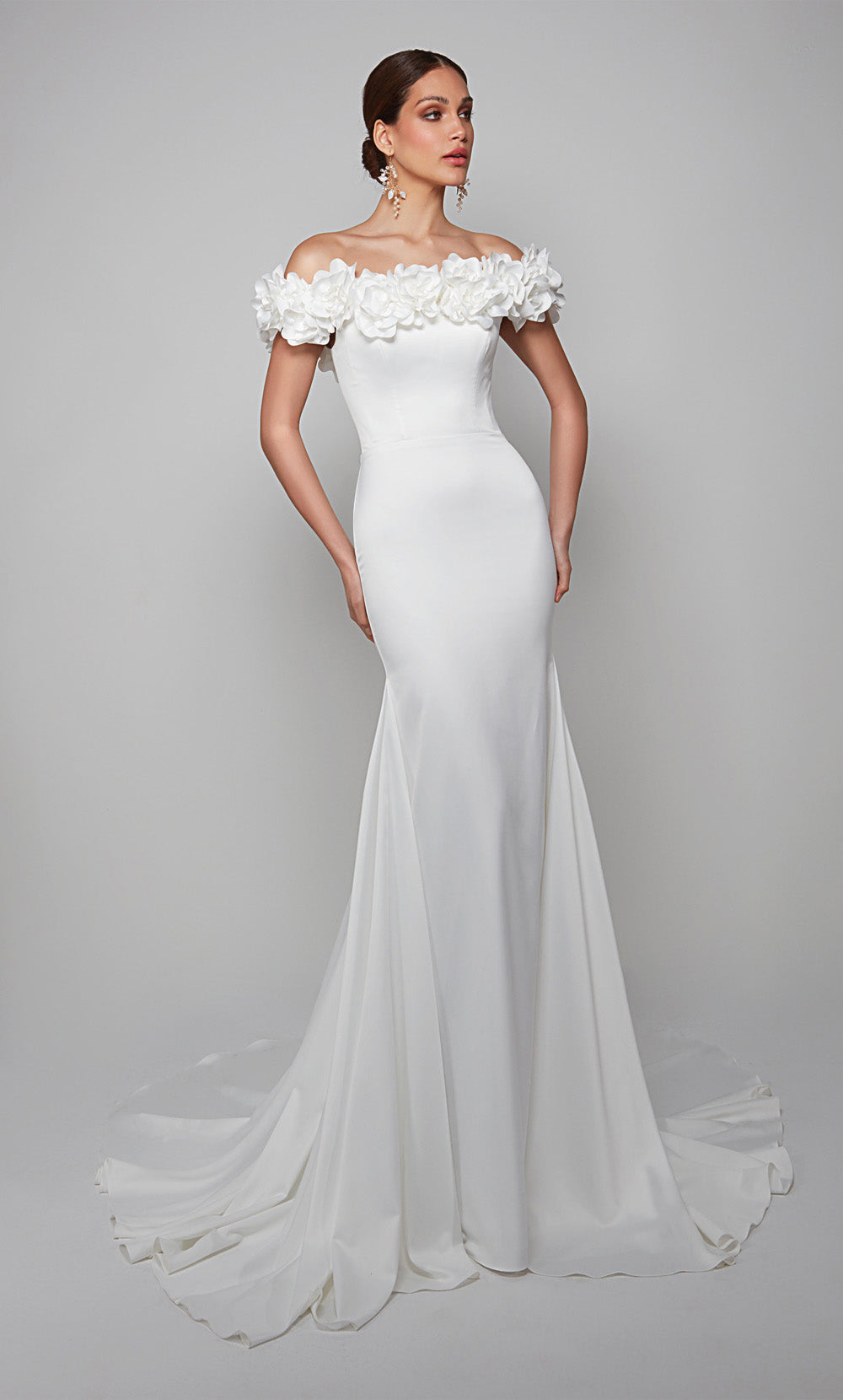 Alyce Paris 7061 Bridal с платья русалки на плече