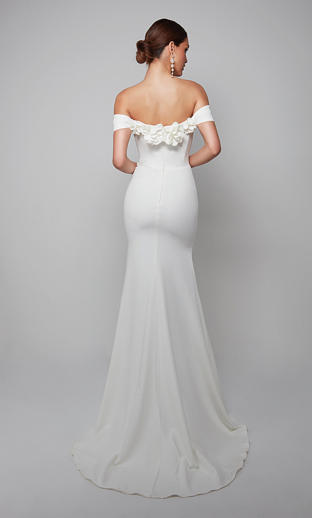 Alyce Paris 7062 Bridal от плеча простой платье русалки