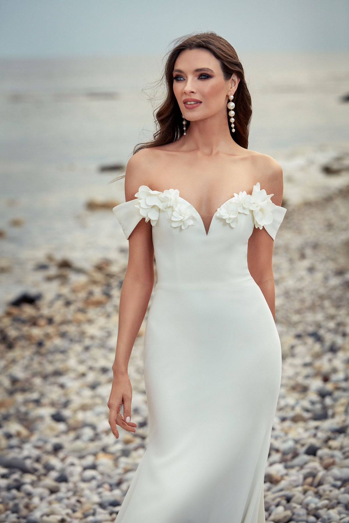 Alyce Paris 7062 Bridal от плеча простой платье русалки