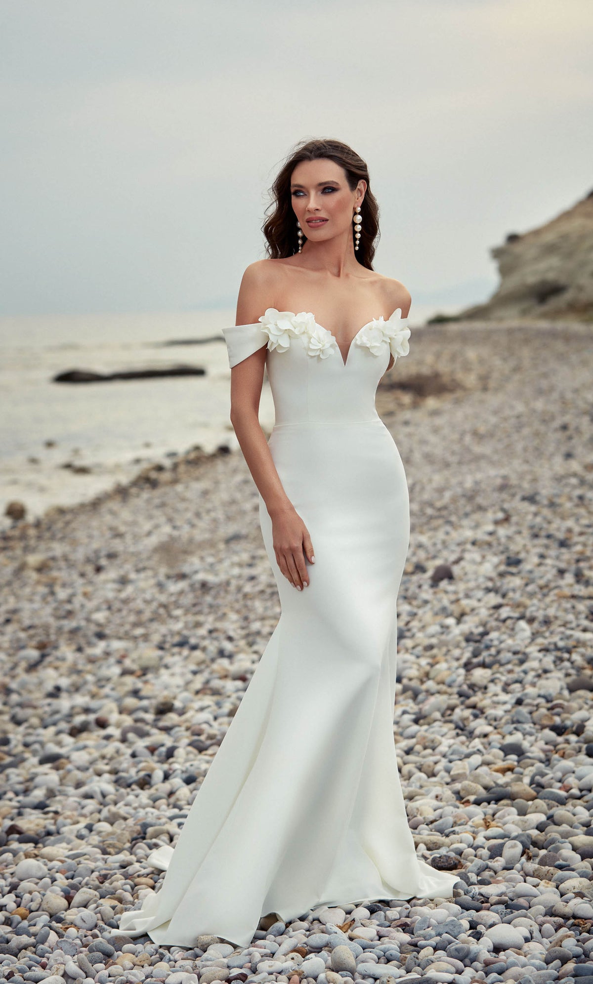 Alyce Paris 7062 Bridal от плеча простой платье русалки