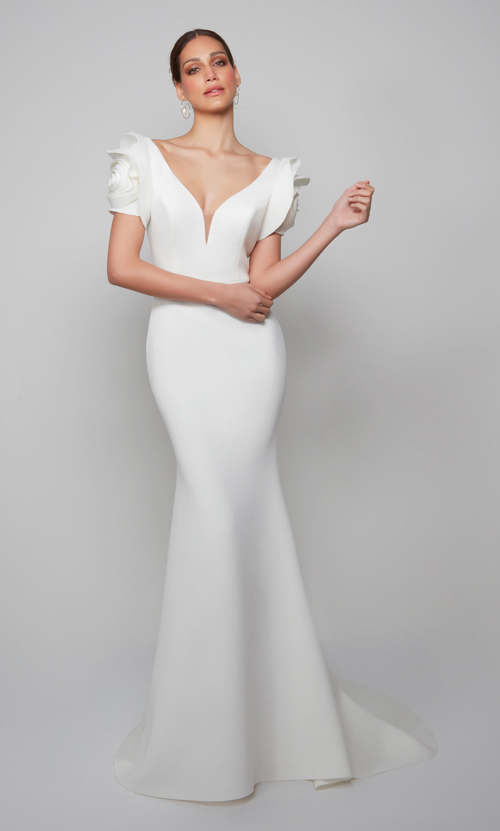 Alyce Paris 7066 Bridal Ploughing Simple Fit and Flare Plare