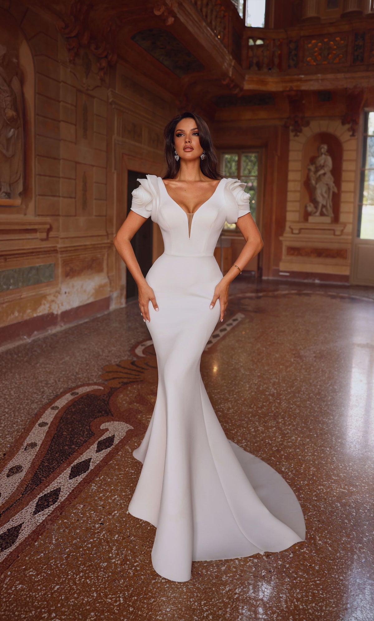 ALYCE PARIS 7066 Abito da sposa immersione da sposa