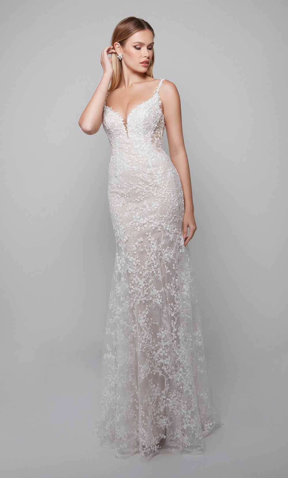 Alyce Paris 7077 Train de plaidoirie de mariée Fit n Robe Flare