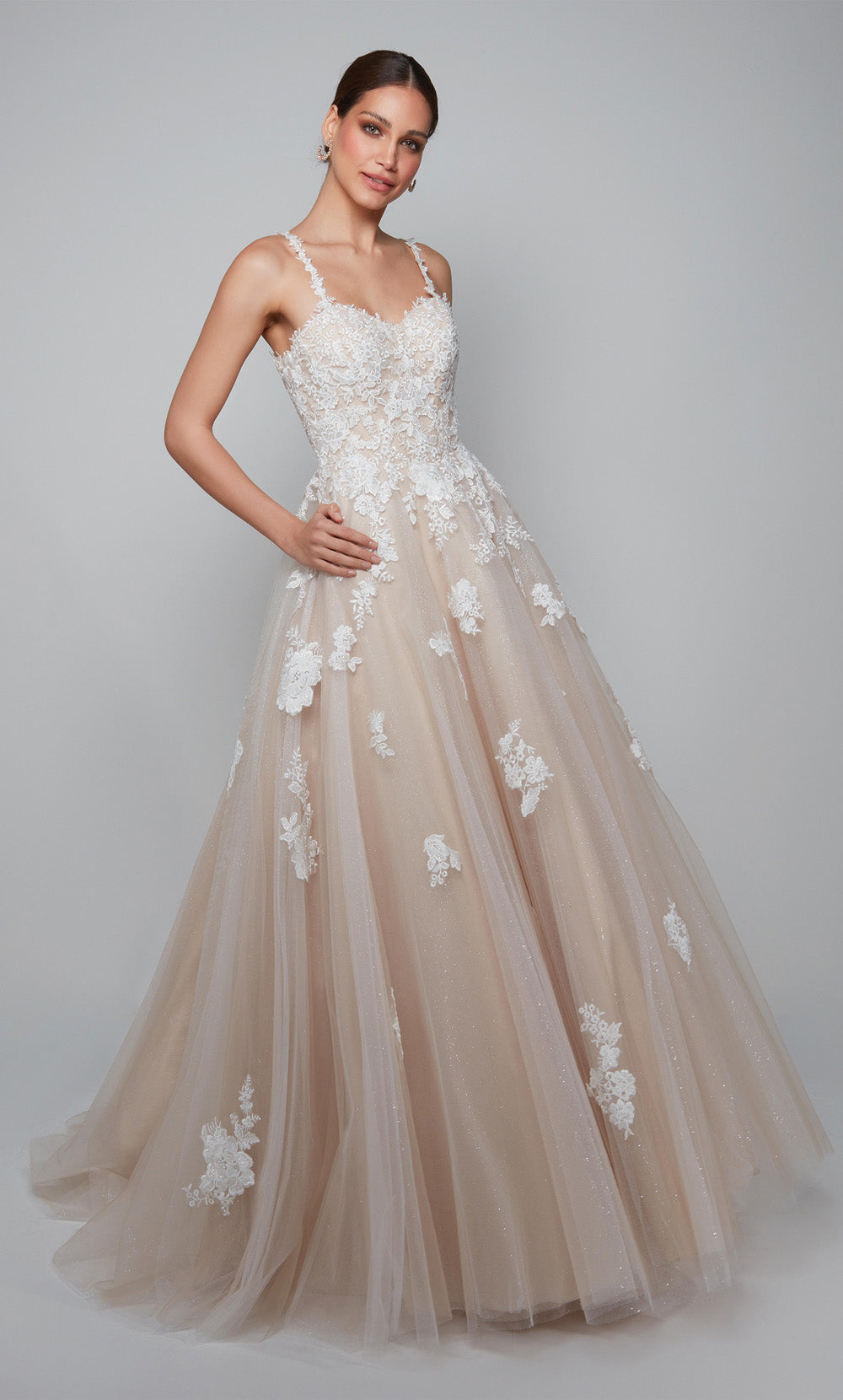 Alyce Paris 7084 Bridal Sweetheart Train Train Платье