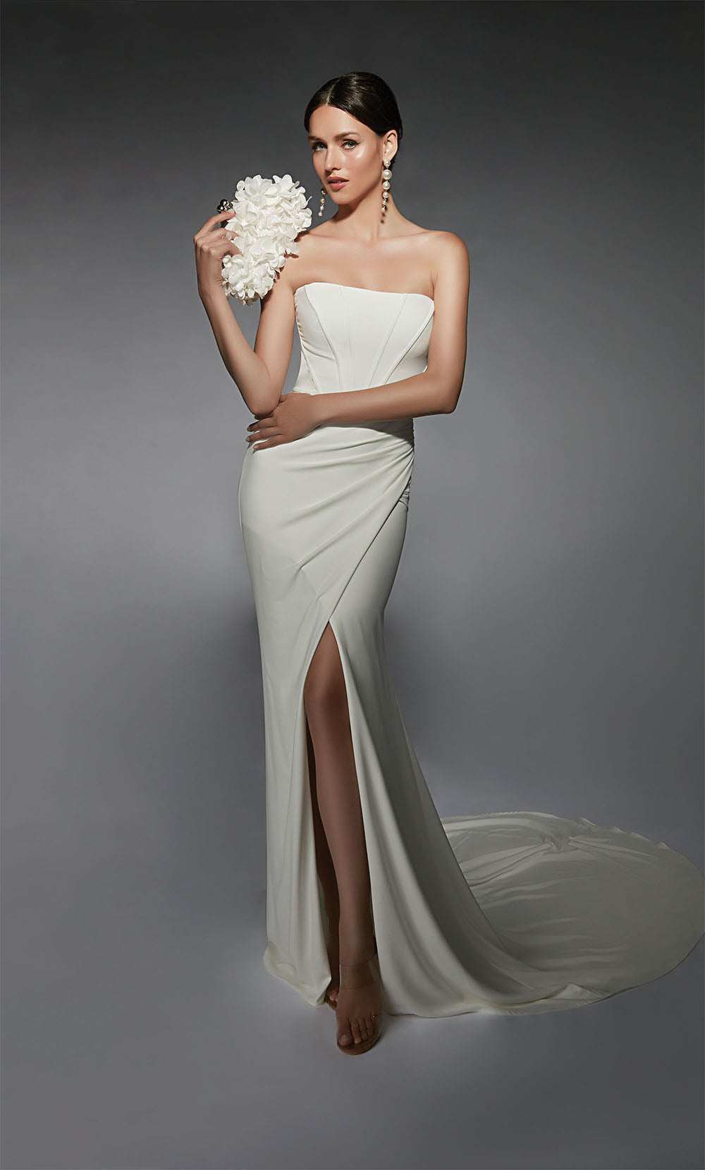 Alyce Paris 7102 Bridal Scoop Slit Plare