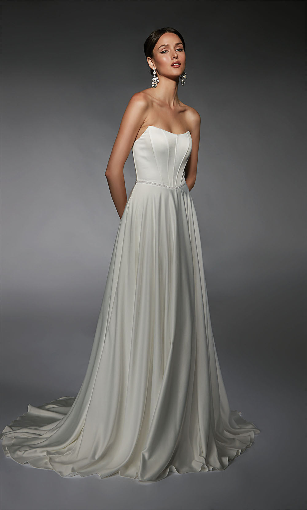 Alyce Paris 7110 Bridal Scoop Corset 라인 드레스