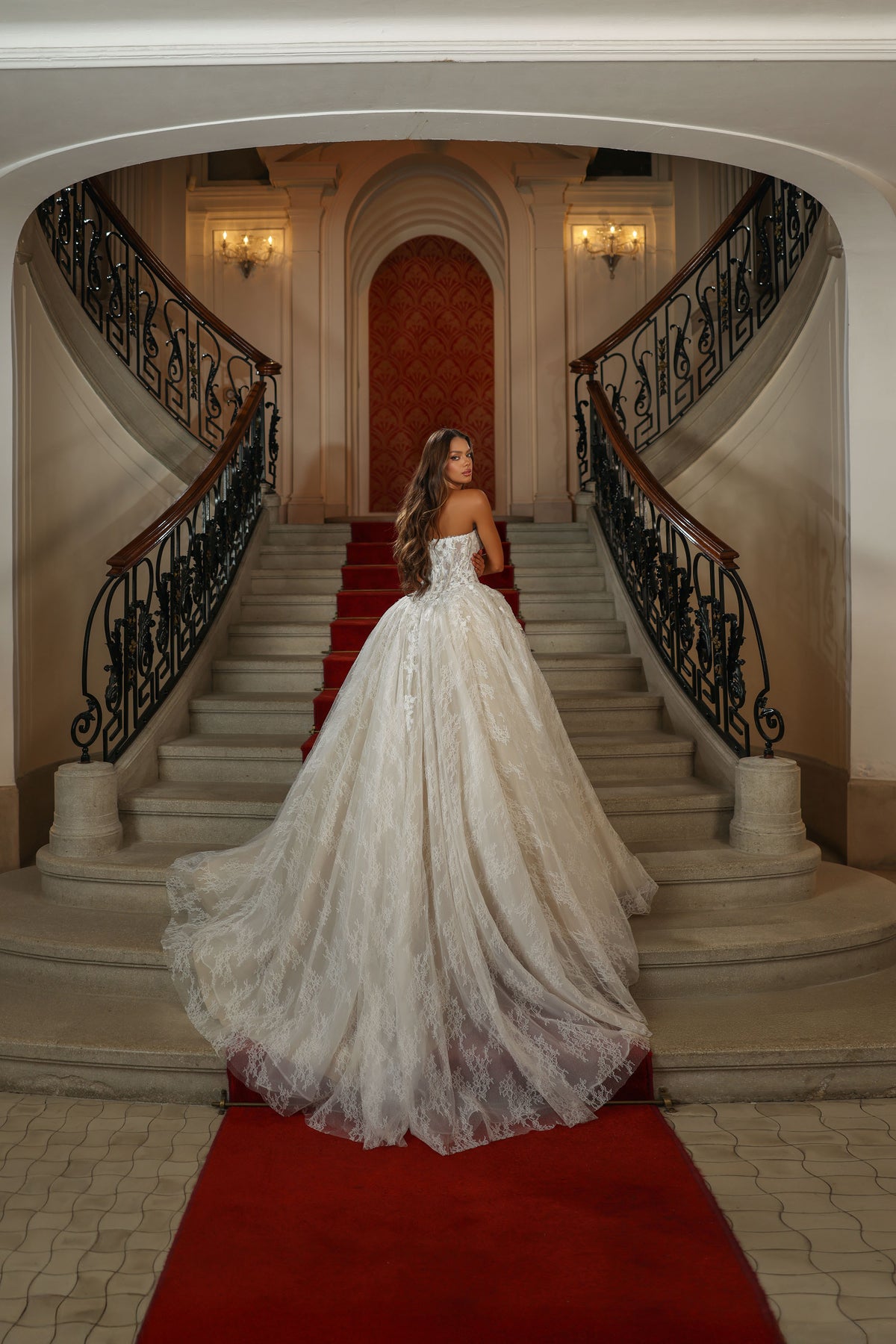 ALYCE Paris 7163 Bridal Strapless Neckline Corset Ballgown Dress