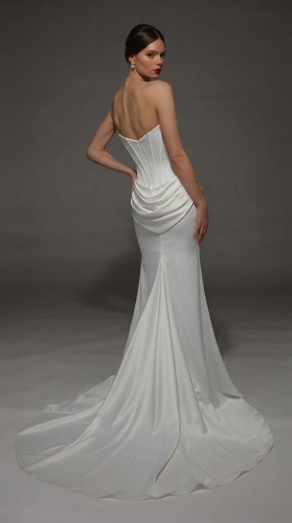 ALYCE Paris 7170 Bridal Strapless Neckline Chic Straight Dress